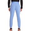 Cherokee Infinity Mens Mid Rise Jogger Scrub Pants Drawstring Waist, 4 Pockets, Zip Cargo Pocket, Rib-Knit Cuffs – IN204A(Ciel)
