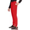Cherokee Infinity Mens Mid Rise Jogger Scrub Pants Drawstring Waist, 4 Pockets, Zip Cargo Pocket, Rib-Knit Cuffs – IN204A(Fire Bird)