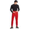 Cherokee Infinity Mens Mid Rise Jogger Scrub Pants Drawstring Waist, 4 Pockets, Zip Cargo Pocket, Rib-Knit Cuffs – IN204A(Fire Bird)