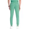 Cherokee Infinity Mens Mid Rise Jogger Scrub Pants Drawstring Waist, 4 Pockets, Zip Cargo Pocket, Rib-Knit Cuffs – IN204A(Matcha Latte)