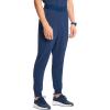 Cherokee Infinity Mens Mid Rise Jogger Scrub Pants Drawstring Waist, 4 Pockets, Zip Cargo Pocket, Rib-Knit Cuffs – IN204A(Navy)