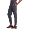 Cherokee Infinity Mens Mid Rise Jogger Scrub Pants Drawstring Waist, 4 Pockets, Zip Cargo Pocket, Rib-Knit Cuffs – IN204A(Pewter)