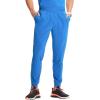 Cherokee Infinity Mens Mid Rise Jogger Scrub Pants Drawstring Waist, 4 Pockets, Zip Cargo Pocket, Rib-Knit Cuffs – IN204A(Royal)
