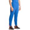 Cherokee Infinity Mens Mid Rise Jogger Scrub Pants Drawstring Waist, 4 Pockets, Zip Cargo Pocket, Rib-Knit Cuffs – IN204A(Royal)