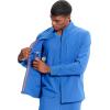 Cherokee Infinity Mens Zip Front Scrub Jacket, Rib-Knit Collar, 3 Pockets, Zipper Chest Pocket – IN350A(Royal)
