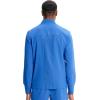 Cherokee Infinity Mens Zip Front Scrub Jacket, Rib-Knit Collar, 3 Pockets, Zipper Chest Pocket – IN350A(Royal)