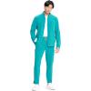 Cherokee Infinity Mens Zip Front Scrub Jacket, Rib-Knit Collar, 3 Pockets, Zipper Chest Pocket – IN350A(Teal Blue)