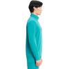 Cherokee Infinity Mens Zip Front Scrub Jacket, Rib-Knit Collar, 3 Pockets, Zipper Chest Pocket – IN350A(Teal Blue)