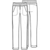 Cherokee Infinity Mid Rise Tapered Leg Drawstring Nurse Scrub Pants for Women Womens Scrubs 2 Pockets – CK100A(Pewter)