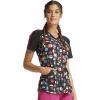 Cherokee Infinity Nurse Gifts Women Scrubs Top V-Neck Print CK645, S, Geo Nouveau