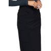 Cherokee Infinity Womens Drawstring Cargo Scrub Skirt, Knee Length, 5 Pockets, Rib-Knit Stretch, Moisture Wicking – CK505A(Black)