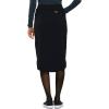 Cherokee Infinity Womens Drawstring Cargo Scrub Skirt, Knee Length, 5 Pockets, Rib-Knit Stretch, Moisture Wicking – CK505A(Black)