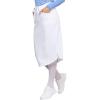 Cherokee Infinity Womens Drawstring Cargo Scrub Skirt, Knee Length, 5 Pockets, Rib-Knit Stretch, Moisture Wicking – CK505A(White)