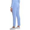 Cherokee Infinity Womens Pull-On Cargo Scrub Pants, Mid Rise, 5 Zip Pockets, Drawstring Waist with Tapered Leg – IN120A(Ciel)