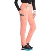 Cherokee Infinity Womens Pull-On Cargo Scrub Pants, Mid Rise, 5 Zip Pockets, Drawstring Waist with Tapered Leg – IN120A(Electric Coral)