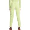 Cherokee Infinity Womens Pull-On Cargo Scrub Pants, Mid Rise, 5 Zip Pockets, Drawstring Waist with Tapered Leg – IN120A(Green Energy)