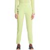Cherokee Infinity Womens Pull-On Cargo Scrub Pants, Mid Rise, 5 Zip Pockets, Drawstring Waist with Tapered Leg – IN120A(Green Energy)