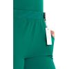 Cherokee Infinity Womens Pull-On Cargo Scrub Pants, Mid Rise, 5 Zip Pockets, Drawstring Waist with Tapered Leg – IN120A(Hunter)