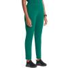 Cherokee Infinity Womens Pull-On Cargo Scrub Pants, Mid Rise, 5 Zip Pockets, Drawstring Waist with Tapered Leg – IN120A(Hunter)
