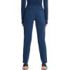 Cherokee Infinity Womens Pull-On Cargo Scrub Pants, Mid Rise, 5 Zip Pockets, Drawstring Waist with Tapered Leg – IN120A(Navy)