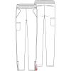 Cherokee Infinity Womens Pull-On Cargo Scrub Pants, Mid Rise, 5 Zip Pockets, Drawstring Waist with Tapered Leg – IN120A(Pewter)