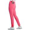 Cherokee Infinity Womens Pull-On Cargo Scrub Pants, Mid Rise, 5 Zip Pockets, Drawstring Waist with Tapered Leg – IN120A(Power Pink)