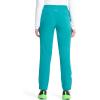 Cherokee Infinity Womens Pull-On Cargo Scrub Pants, Mid Rise, 5 Zip Pockets, Drawstring Waist with Tapered Leg – IN120A(Teal Blue)