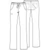 Cherokee Luxe Women Scrubs Pant Low Rise Straight Leg Drawstring 1066(Pewter)