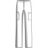 Cherokee Women’s Mid Rise Straight Leg Elastic Waist Pant(Caribbean Blue)