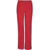 Cherokee Women’s Mid Rise Straight Leg Elastic Waist Pant(Red)