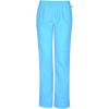 Cherokee Women’s Mid Rise Straight Leg Elastic Waist Pant(Turquoise)