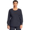 Cherokee Infinity Long Sleeve Scrubs for Women, 4-Way Stretch Performance Fabric – CK781A(Pewter)