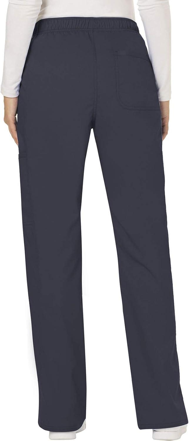imageCherokee Scrub Set for Women VNeck Top amp Drawstring Flare Leg Pant Soft 2Way Stretch Easy Care Medical Uniform CK00041CPewter
