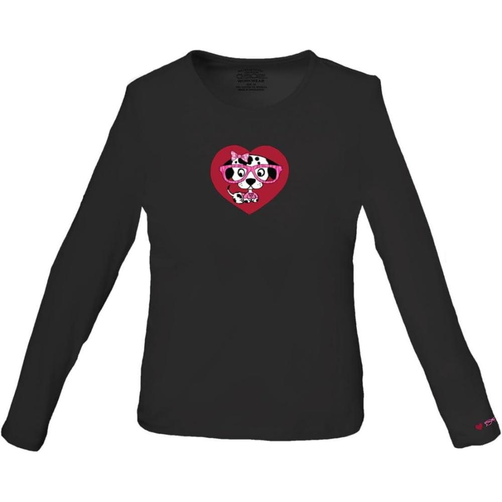 imageCherokee Women Underscrubs Workwear Originals Spotty Dotty Underscrub Knit 4737Black