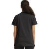 Cherokee Scrub Set for Women, V-Neck Top & Drawstring Flare Leg Pant, Soft 2-Way Stretch Easy Care Medical Uniform – CK00041C(Black)