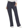 Cherokee Scrub Set for Women, V-Neck Top & Drawstring Flare Leg Pant, Soft 2-Way Stretch Easy Care Medical Uniform – CK00041C(Pewter)