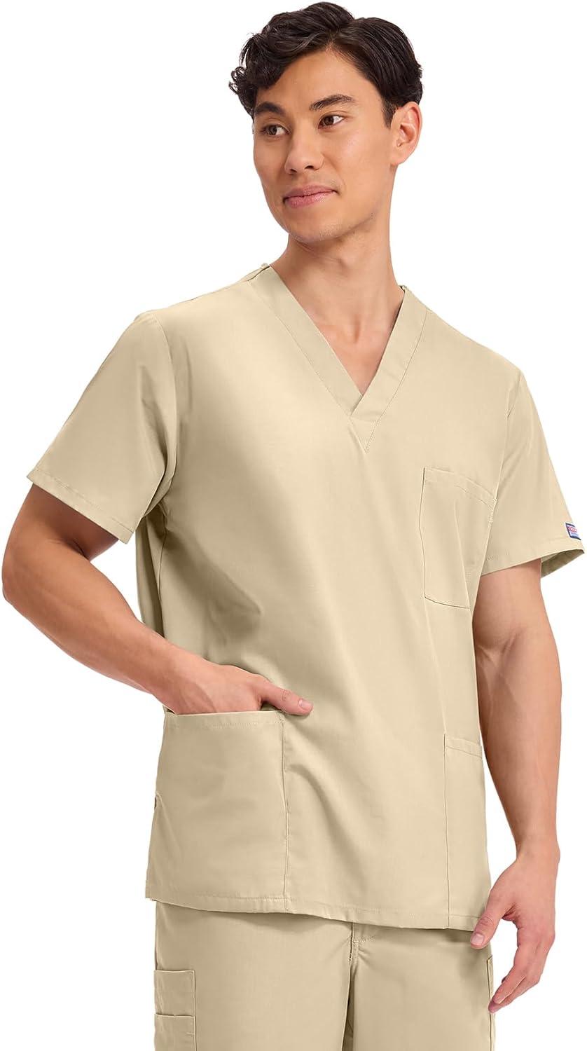 imageCherokee Womens Unisex VNeck TopKhaki