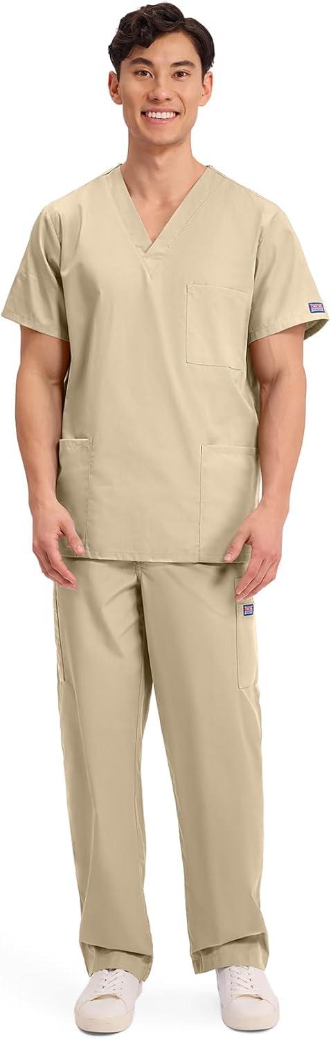 imageCherokee Womens Unisex VNeck TopKhaki