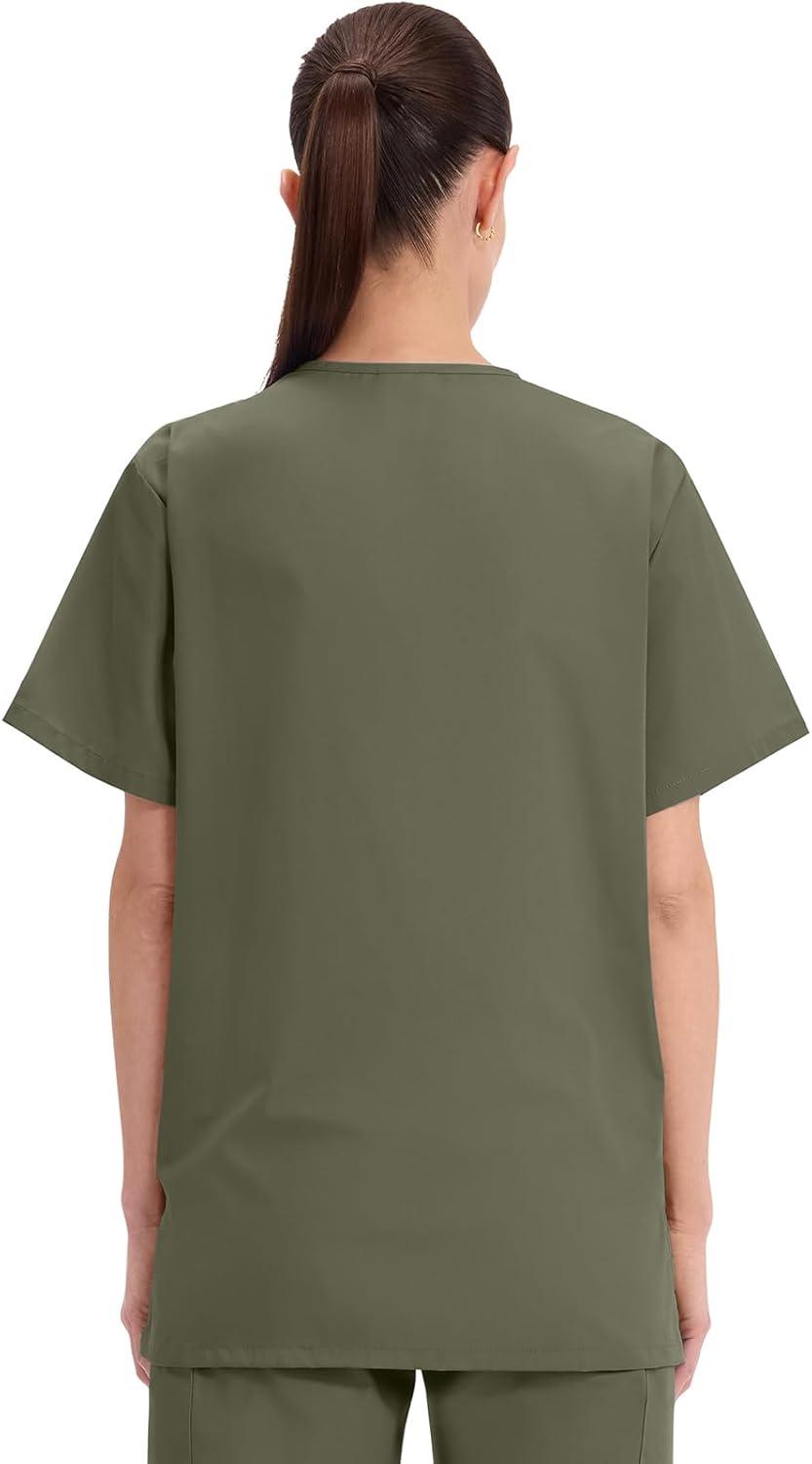 imageCherokee Womens Unisex VNeck TopOlive