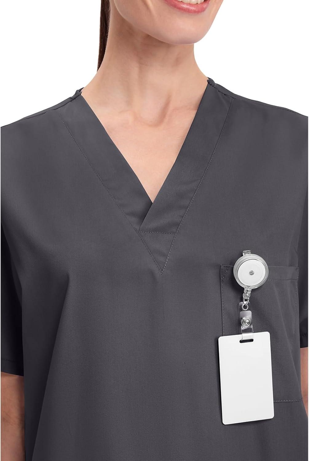 imageCherokee Womens Unisex VNeck TopPewter