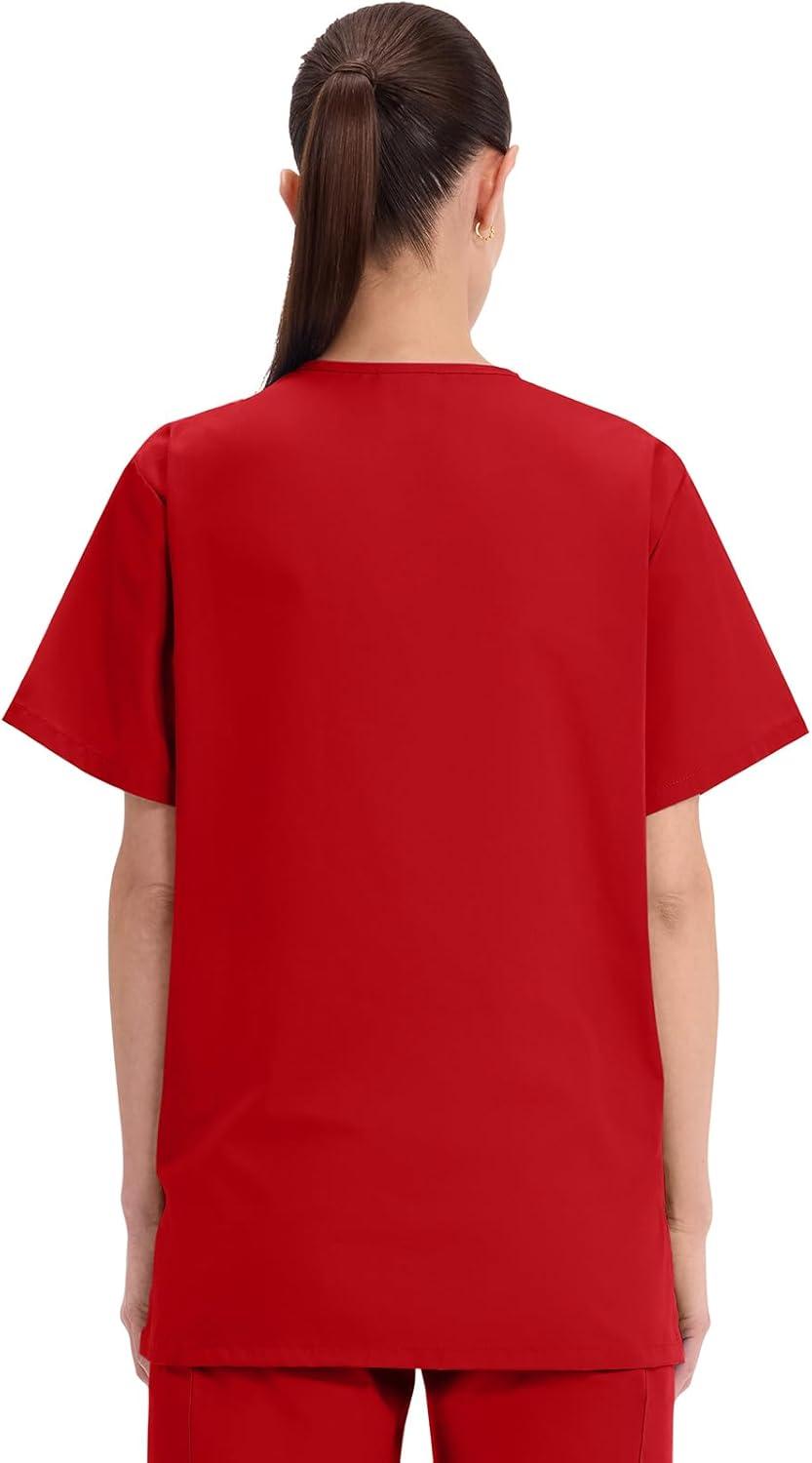 imageCherokee Womens Unisex VNeck TopRed