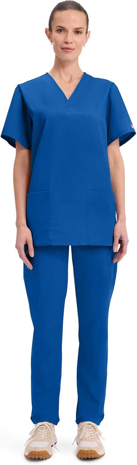 imageCherokee Womens Unisex VNeck TopRoyal