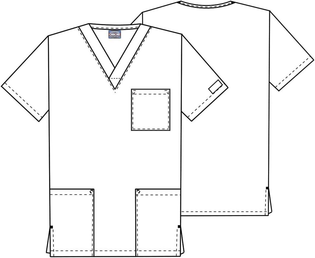 imageCherokee Womens Unisex VNeck TopTeal Blue