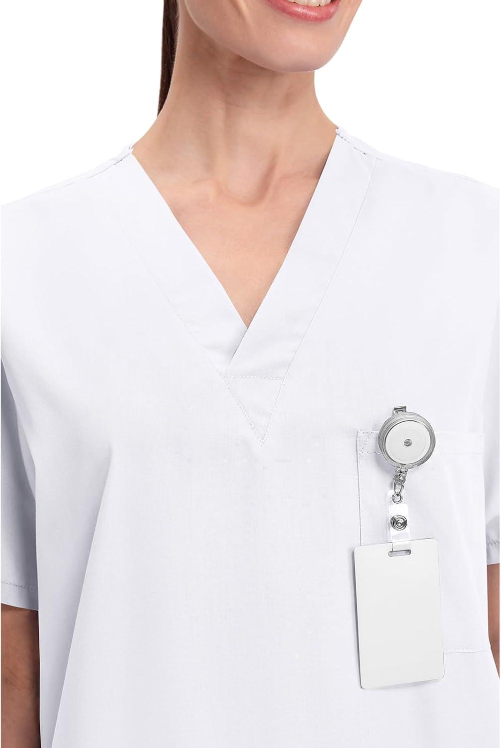 imageCherokee Womens Unisex VNeck TopWhite