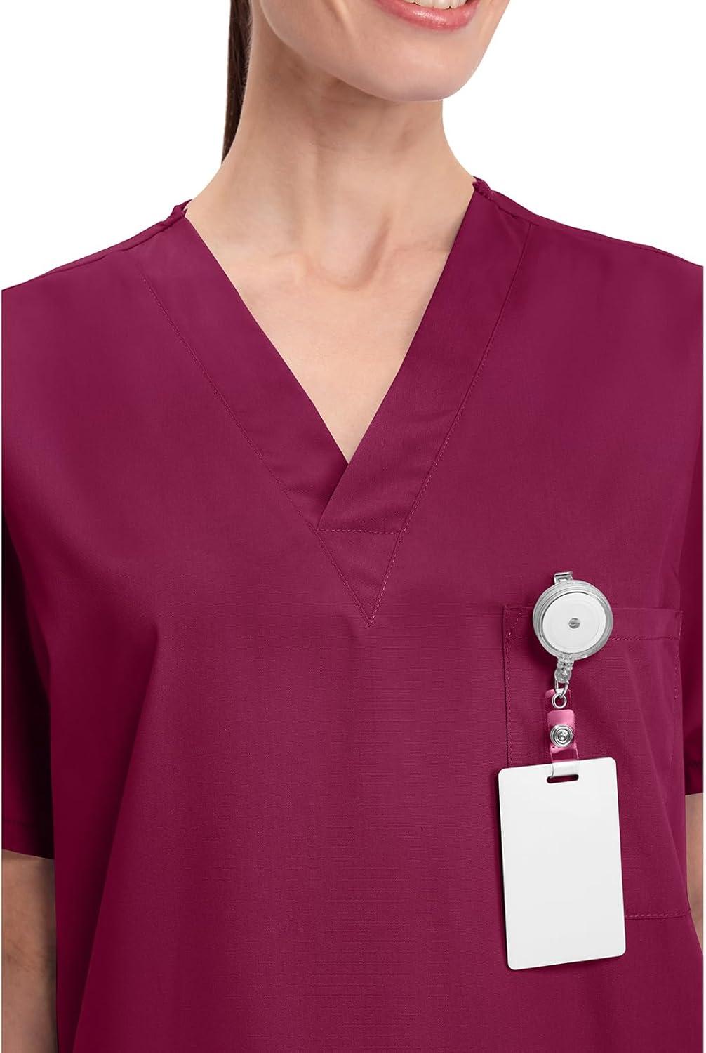 imageCherokee Womens Unisex VNeck TopWine