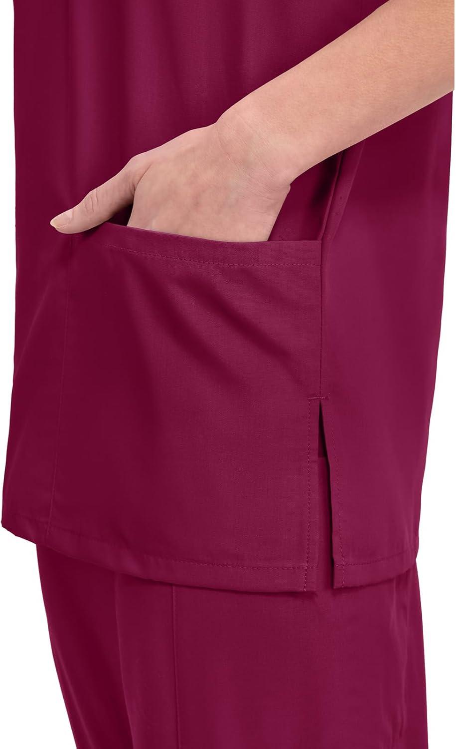 imageCherokee Womens Unisex VNeck TopWine