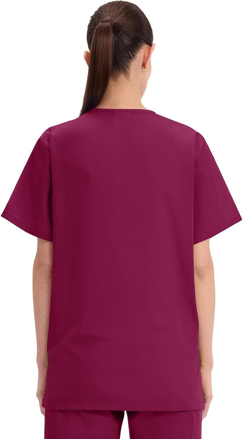 imageCherokee Womens Unisex VNeck TopWine