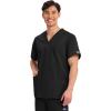 Cherokee Womens Unisex V-Neck Top(Black)