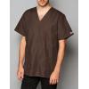 Cherokee Womens Unisex V-Neck Top(Chocolate)