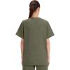 Cherokee Womens Unisex V-Neck Top(Olive)